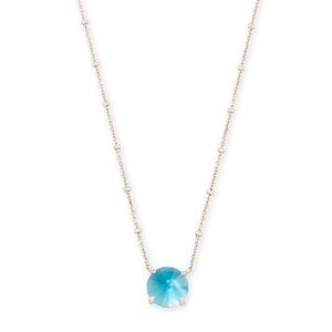 Kendra Scott Jolie Necklace Peacock Blue Illusion